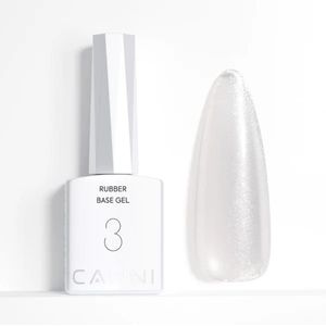 Canni Rubber Base UV Gellak Clear Shimmer - 9 ml - 03 - Rubber Base Coat - Rubber Base Gel - Rubber Base Gellac - Canni Gellak - Gellak Nagellak