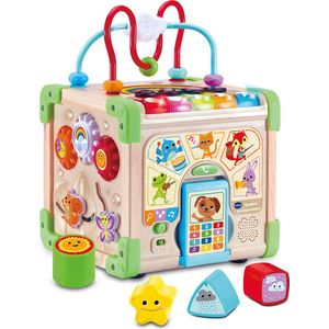 VTech Baby Speelpret Activiteiten Kubus - Play Green - Educatief Babyspeelgoed - Activity Center - Speelgoed - Vanaf 9 Maanden