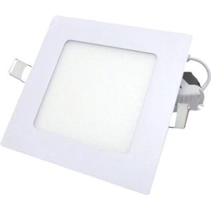 Inbouwspot LED Paneel Extra Plat Vierkant 6W WIT - Koel wit licht - Overig - wit - Unité - Wit Froid 6000K - 8000K - SILUMEN