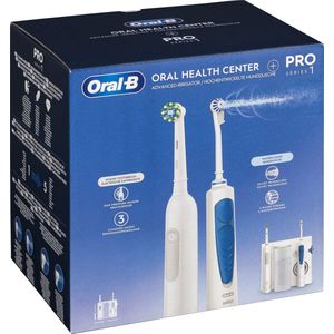 Oral-B Pro Series 1 - Elektrische tandenborstel + Oxyjet Waterflosser - Wit