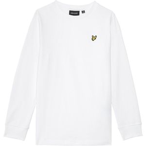 Lyle & Scott winter t-shirt jongens - wit - longsleeve
