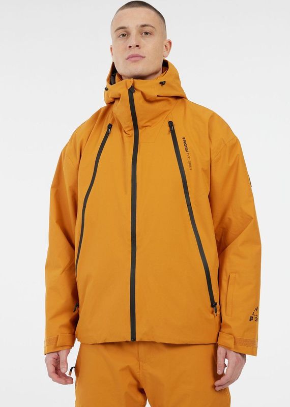 Protest Prtferrol - Ski handschoenen Heren - Waterkolom 20K - Haak- en oogsluiting - Waterafstotende afwerking – Caramel Yellow