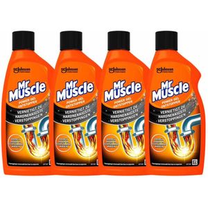 4x Mr. Muscle Power Gel Ontstopper 500 ml