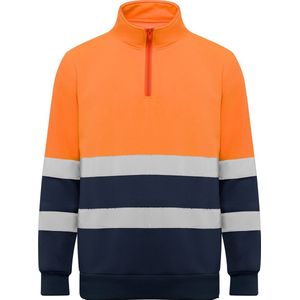 Roly Sweatshirt Spica RY9314 - Navy Blue 55/Fluor Orange 223 - XL