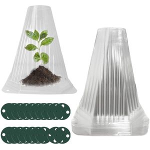 Wiseten plantenbeschermingshoes, 20 stuks plantenhoed, zonnehoed voor planten hoes voor slaplanten ter bescherming tegen vogels, slakken, vorst of weersomstandigheden