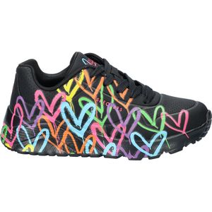 Skechers Uno Lite Sneakers zwart Synthetisch - Dames - Maat 32