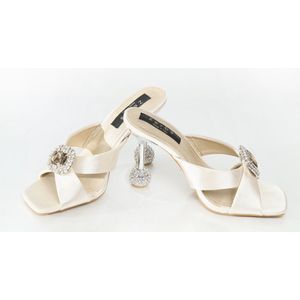 Zerba - Dames Muiltjes - Maat 40 - Beige - Maglione