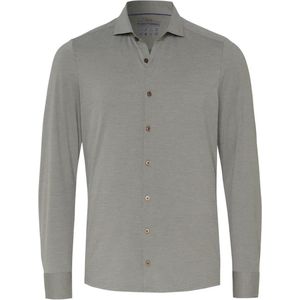 Pure - The Functional Shirt Olijfgroen - Heren - Maat 43 - Slim-fit