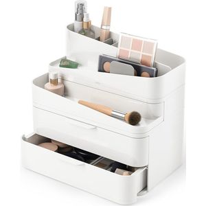 Umbra - Glam - Cosmetica-organizer - Wit - Modulaire Opbergdoos met 3 Laden