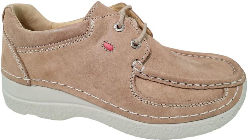 Wolky Nubuck Dames Veterschoenen - Beige - 37