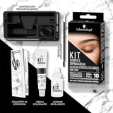 Schwarzkopf - Kit Sourcils - Coloration Permanentes SourcilsCouverture Sourcils Blancs - Application Facile - Noir (Pack de 2)