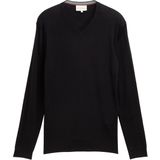 TOM TAILOR - Trui - Zwart - Recht Model - V-hals - Lange Mouw