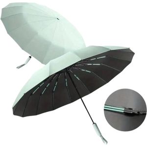 Bovista Moderne Stormparaplu - Opvouwbaar - Windproof Paraplu - Stormproef - Automatisch Uitklapbaar - Umbrella - Draagbaar - Lichtgroen