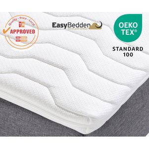 EasyBedden® - Topmatras - 90x200 - Topper Matras HR Koudschuim - Hybrid - Topdekmatras – circa 7 cm - Premium Tijk - Orthopedisch - 4 Seizoens Topper Hotel XL - Anti Huismijt - Gratis Retour - 100% veilig