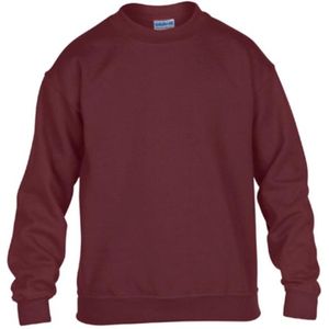 Gildan - Heavy Blend Kinder Sweater - Maroon maat XS (104/110)