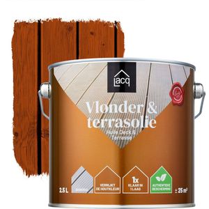 Lacq vlonder en terrasolie - Houtolie - 2,5 Liter - Bankirai - Voor Buiten