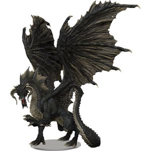 Dungeons and Dragons: Icons of the Realms - Adult Black Dragon Premium Figure