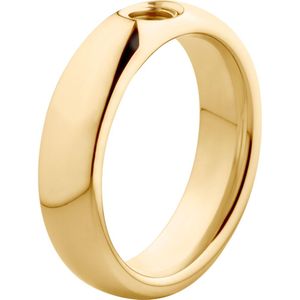 MelanO stalen (geelgoud verguld) vivid verwisselbare ring