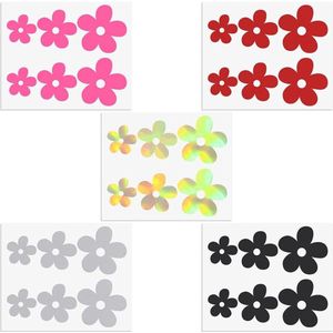 10 Vellen Bloem Achteruitkijkspiegel Decal - Bloemen Auto Spiegel Decal - Positiviteit Decal - Zelfklevende Auto Stickers voor Vrouwen - Auto Decoratie Badkamer .
