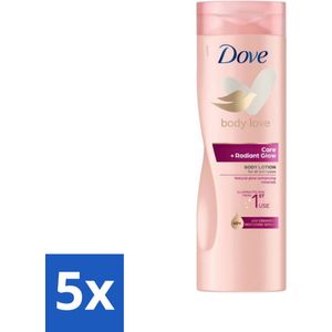 5 x Dove Bodylotion Care & Glow 400 ml - Vegan - Verzorging