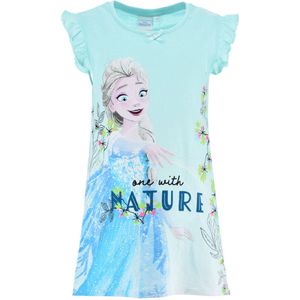 Disney Frozen Nachthemd - Korte Mouw - Zeegroen - Maat 110 (tot 5 jaar)