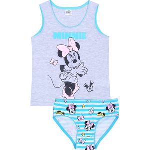 Grijsblauw ondergoed vest + slipje Minnie Mouse DISNEY