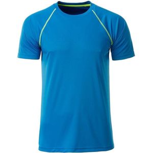 James and Nicholson - Heren Sportshirt (Blauw/Geel)