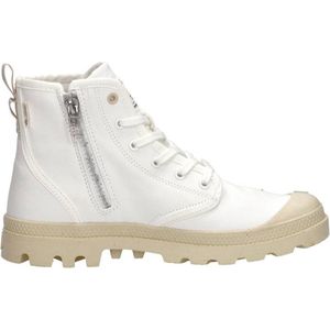 Palladium Pampa Hi Zip Oragnic Veterschoenen Hoog - wit - Maat 42