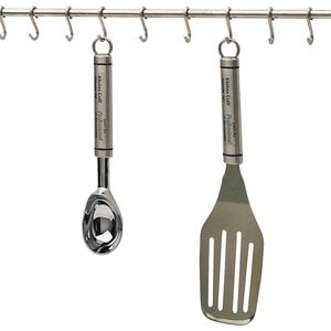 Kitchencraft Roestvrij Stalen Ophangrek Voor Keukengerei Met 12 Haken - 52 cm (20,5 "")