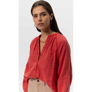 Sissy-Boy - Rode raglan blouse met geborduurde details