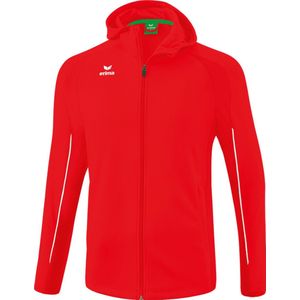 Erima Liga Star Trainingsjack Met Capuchon Kinderen - Rood / Wit | Maat: 140