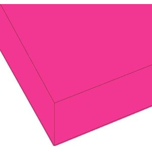 Brighton Hoeslaken - Fuchsia - 1 Persoons - 80x200