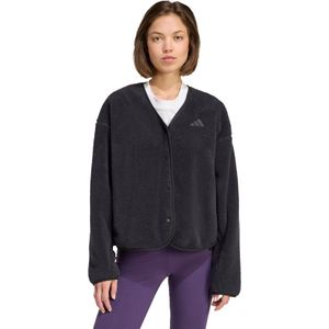 adidas Sportswear Future Icons 3-Stripes Fleecevest - Dames - Zwart- XL