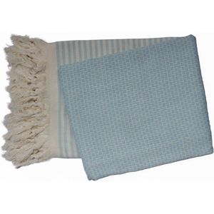 Hamamdoek - Blauw - Katoen - 100x180 cm