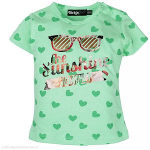 Dirkje T-shirt Sunshine mint  -  Maat  110