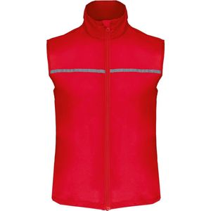 Hardloopgilet visibility vest met meshvoering 'Proact' Rood - XL