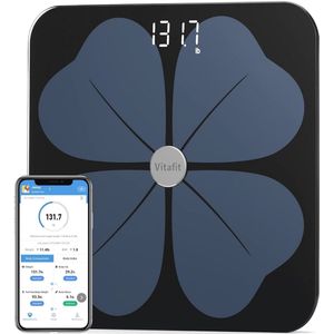 Slimme digitale lichaamsvetweegschalen voor Gewicht en BMI met gezondheidsmonitor en synchronisatie-app