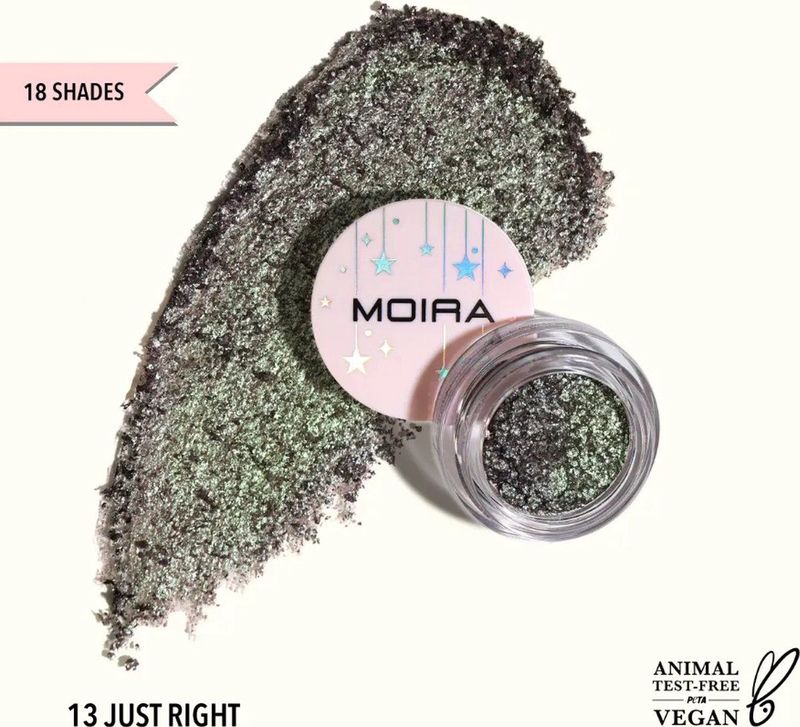 Moira - Starshow Shadow Pot - Oogschaduw - Just Right - Losse Pigmentformule