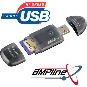 BMPline USB 2.0 SD Cardreader - SD SDHC MMC - LED Indicator