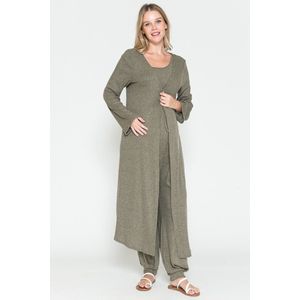 Crop tanktop & broek met lange vest 3-delige set maat S-M