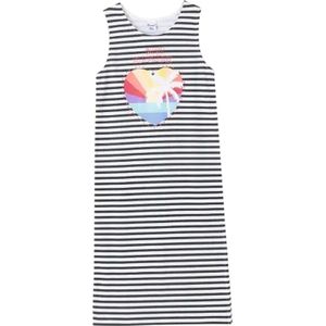 Gestreepte lange meisjesjurk