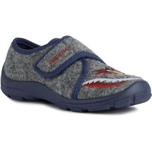 Geox Kinderen Huisschoenen Slippers Grijs/Blauw Jongens Style: J26FQA Maat 26