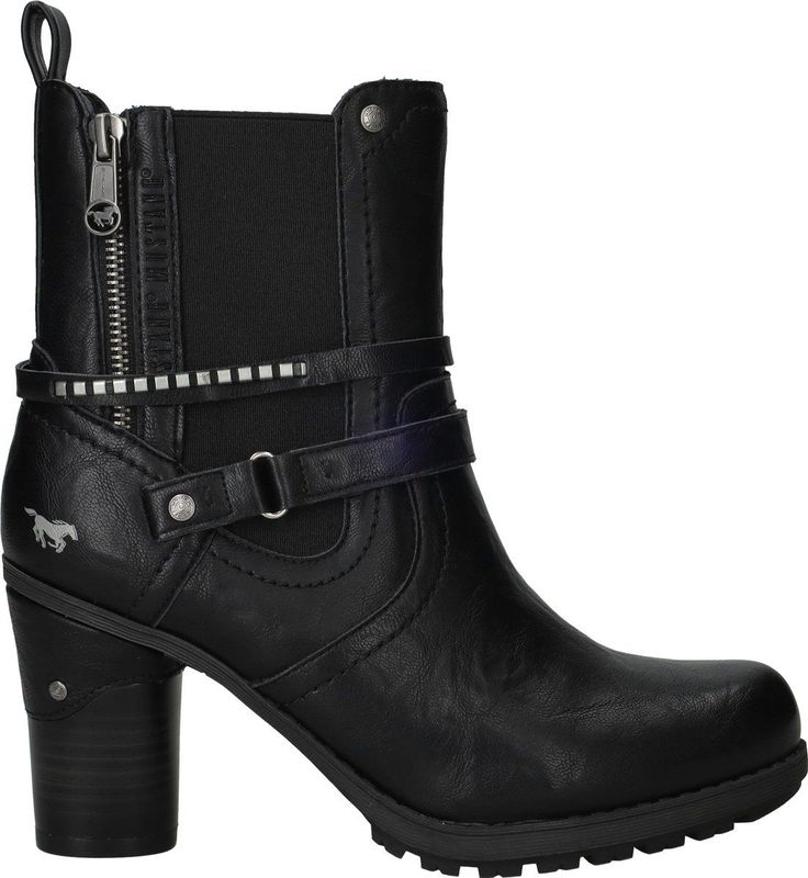 Mustang - Enkellaarsjes - Zwart