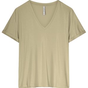 Summum Linnen Mix - T-shirt - Khaki - XL