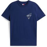 Tommy Jeans Shirt 'City'  navy / wit