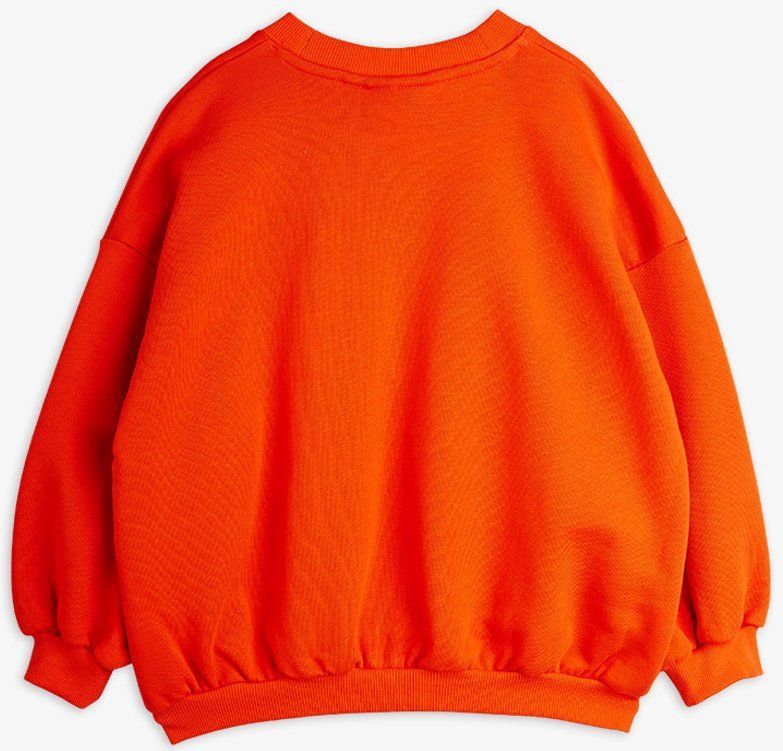 Mini Rodini - Sweatshirt - Rood - Geborduurde Ritzratz Patch - 100% Biologisch Katoen