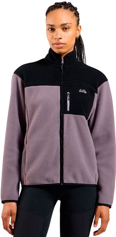 Odlo Essential High Pile Fleece Met Halve Rits Grijs L Vrouw