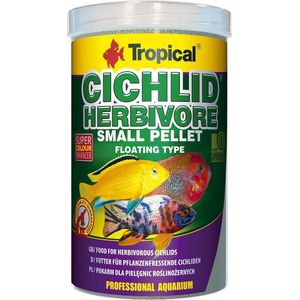 Tropical Cichlide Pellets | Herbivoor Small (1 Liter) | Cichlide Visvoer