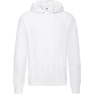 Fruit Of The Loom Heren Sweatshirt Met Capuchon / Hoodie (Wit)