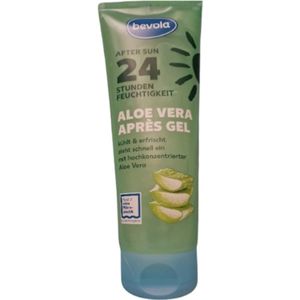 Bevola After Sun Gel - Aloe Vera | 1x 250ml - Aloe Vera Aprés Gel | 24h Vochtigheid - Verkoelend en Verfrissend